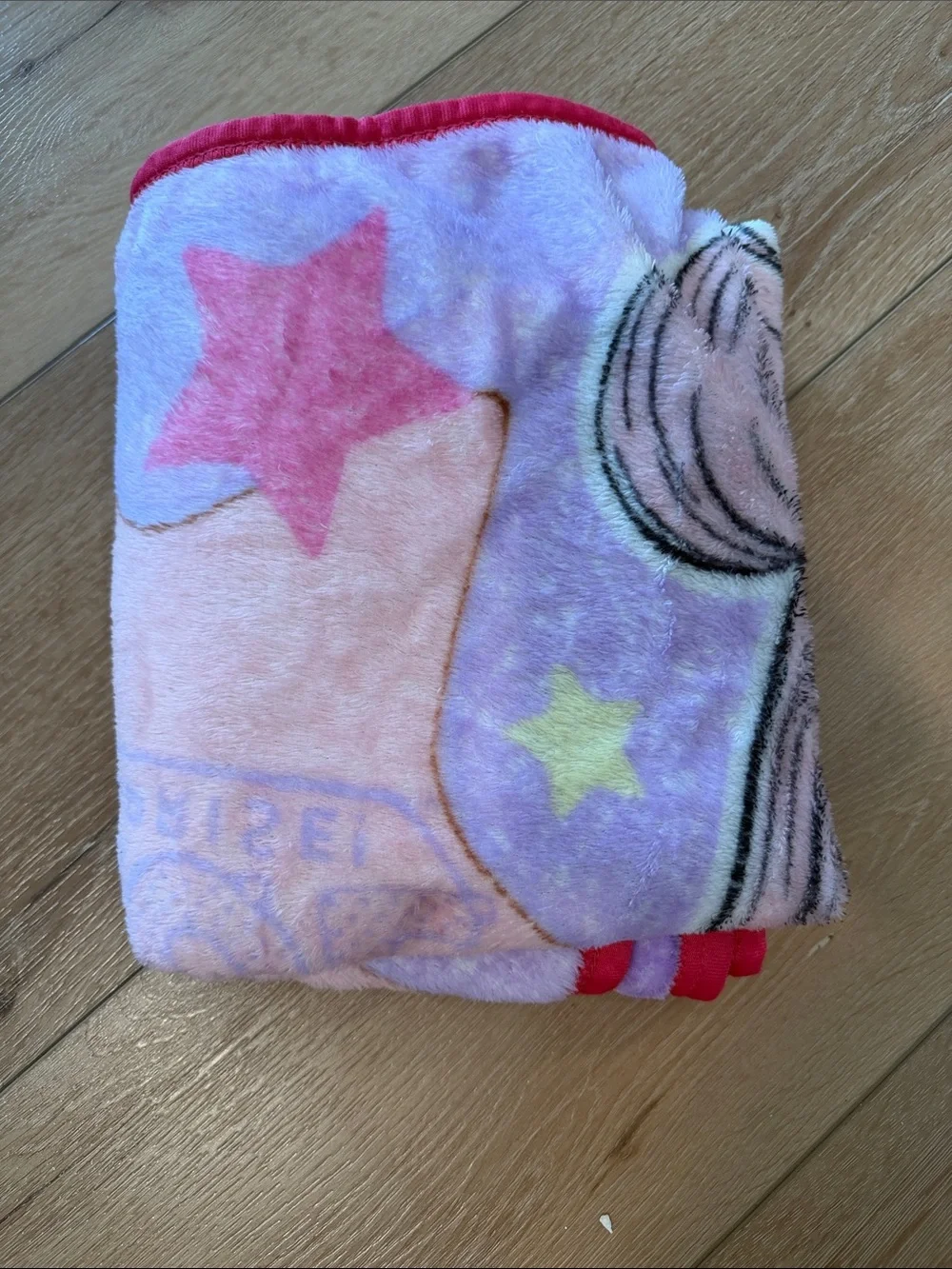 Kids Pink Graphic Throw with LOL Doll Character